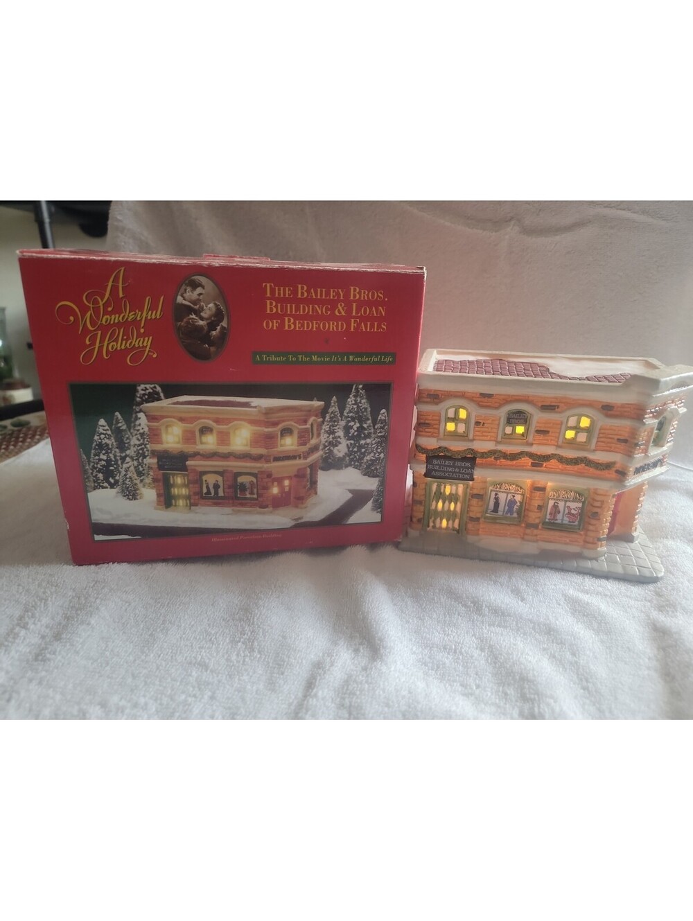 It’s a Wonderful Life Village 1993 - Daily Bros Building And Loan House RARE